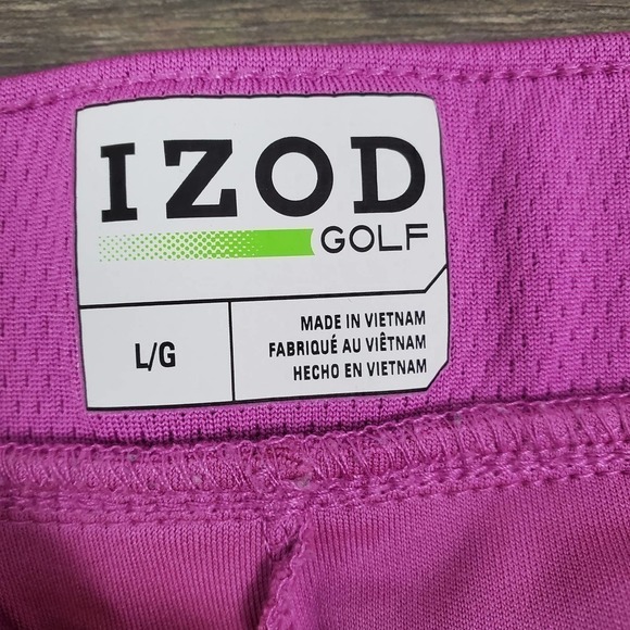 Izod Women Golf Mesh Adjustable Tie Waist Outdoor Sport Activewear Skort Sz L - Picture 7 of 10